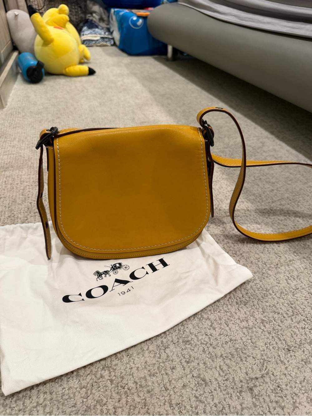 Coach 1941 saddle crossbody bag - yellow